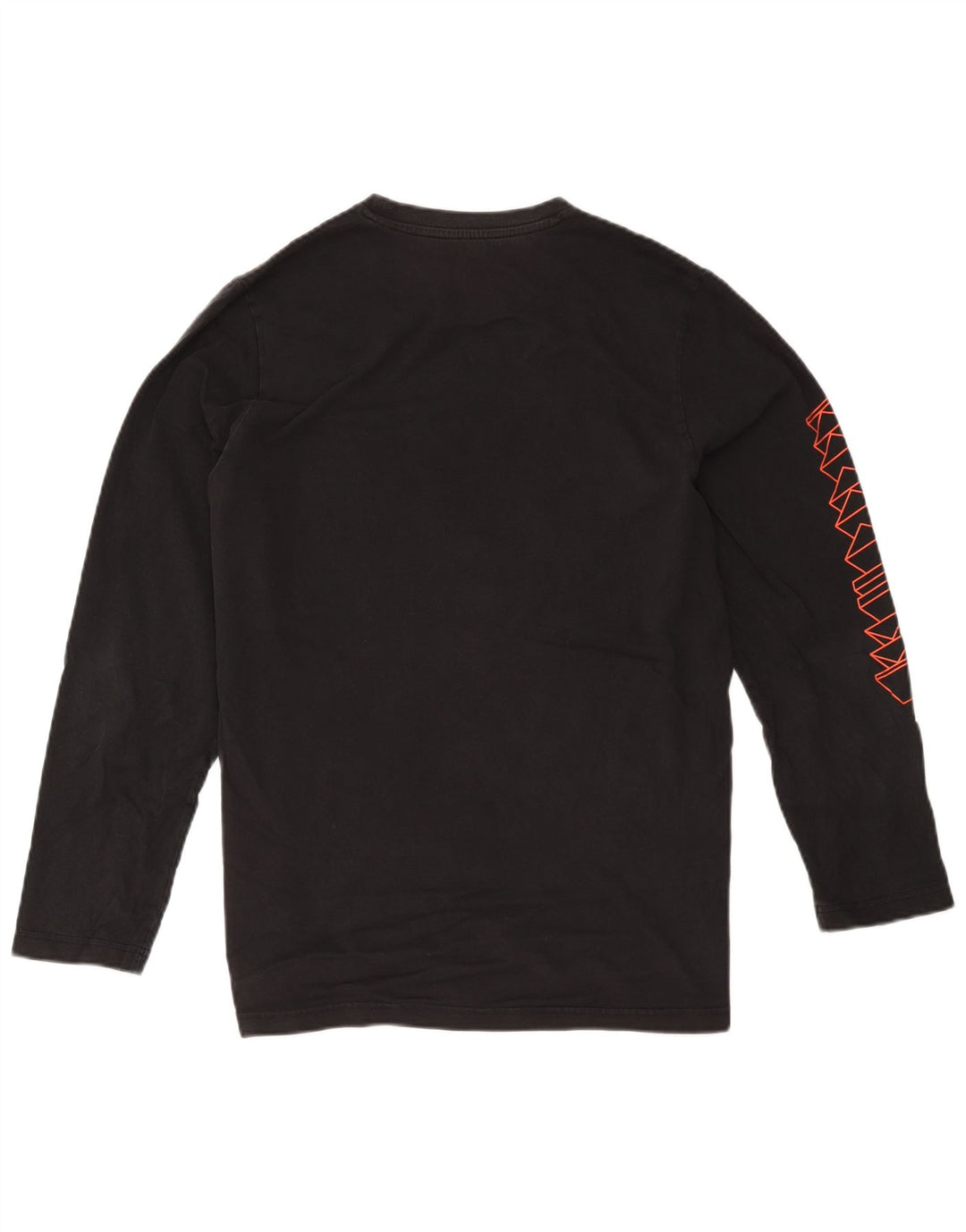 Adidas Maglietta grafica da uomo a maniche lunghe grande in cotone nero