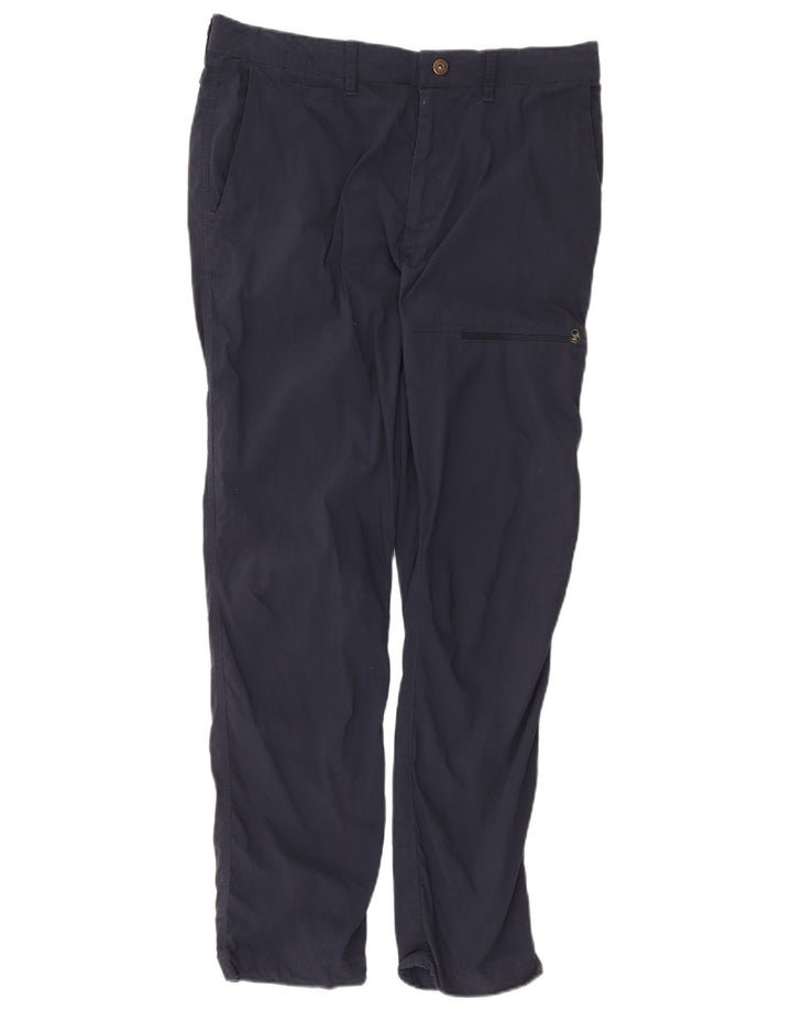 Pantaloni cargo dritti da uomo Fat Face W34 L31 cotone blu navy