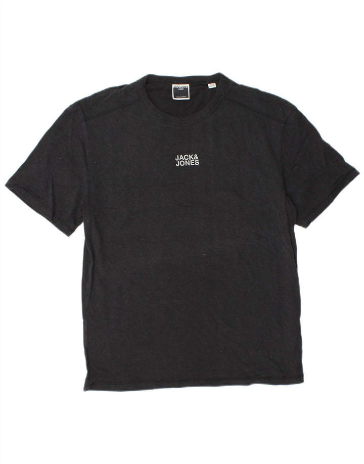T-shirt da uomo Jack & Jones Top piccola in cotone nero