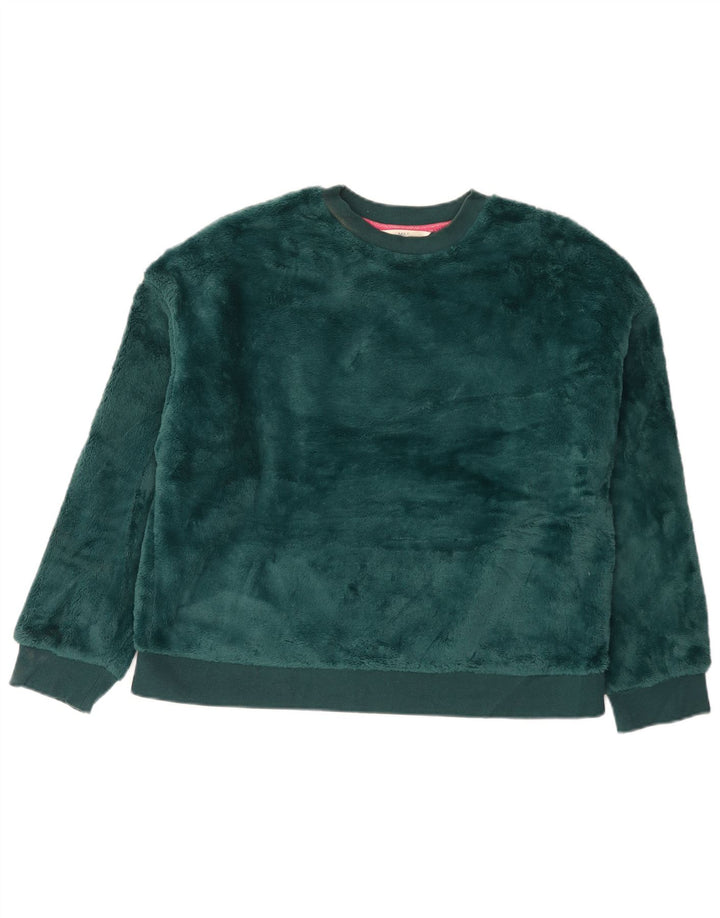 Felpa in velluto da donna Marks & Spencer UK 14 verde medio