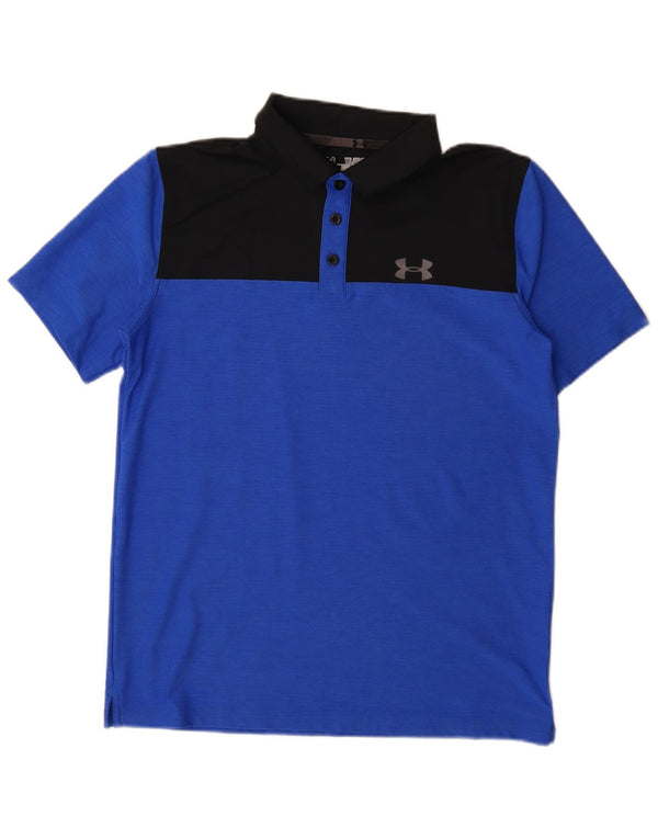 Polo Under Armour da ragazzo Heat Gear 13-14 anni XL Blue Colourblock