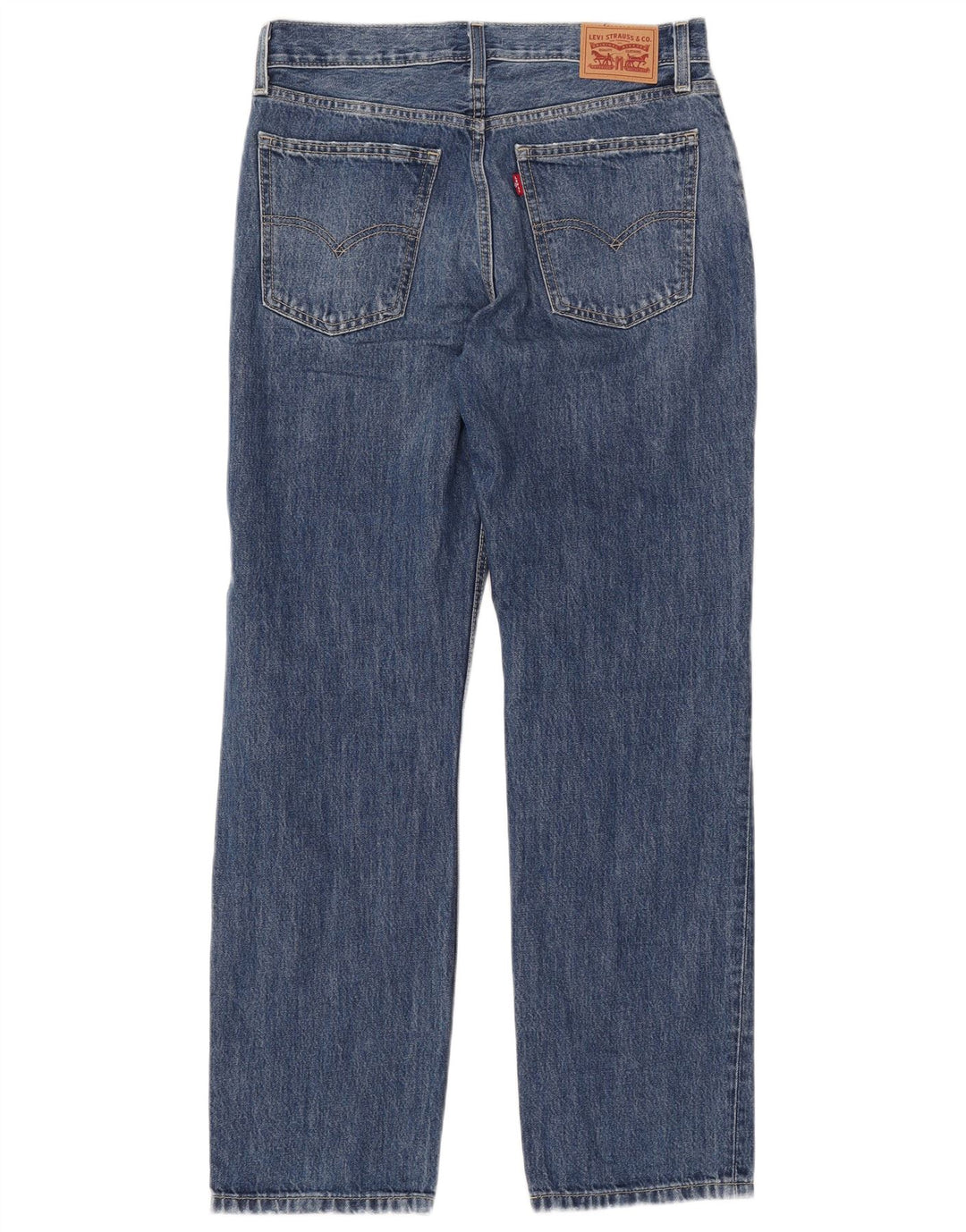 Jeans dritti effetto invecchiato Low Pro da donna LEVI'S W28 L31 cotone blu