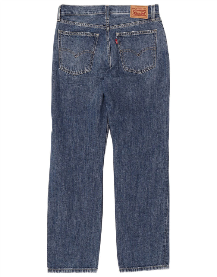 Jeans dritti effetto invecchiato Low Pro da donna LEVI'S W28 L31 cotone blu