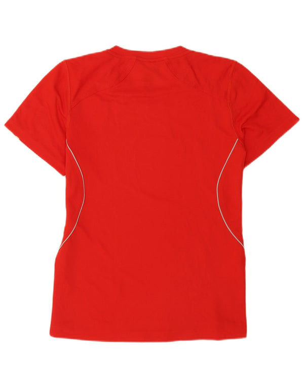 T-shirt da donna Adidas Top UK 14 Medium Red Poliestere Sports