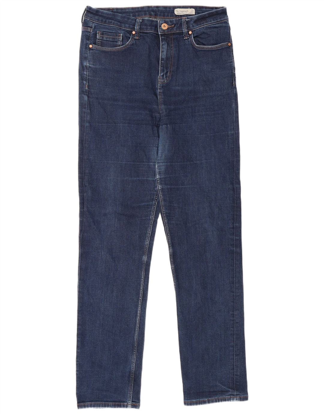 Jeans dritti Marks & Spencer da donna Sienna UK 14 medio W30 L30 blu