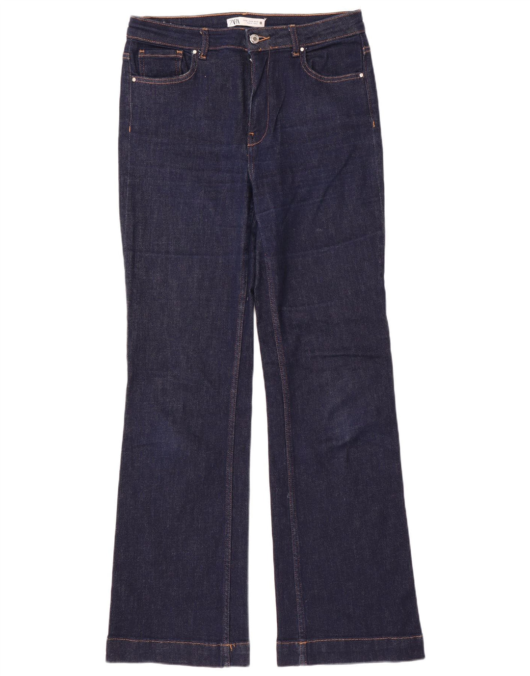 Jeans Bootcut da donna Zara EU 42 Large W32 L34 Blu navy