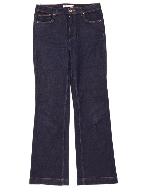 Jeans Bootcut da donna Zara EU 42 Large W32 L34 Blu navy