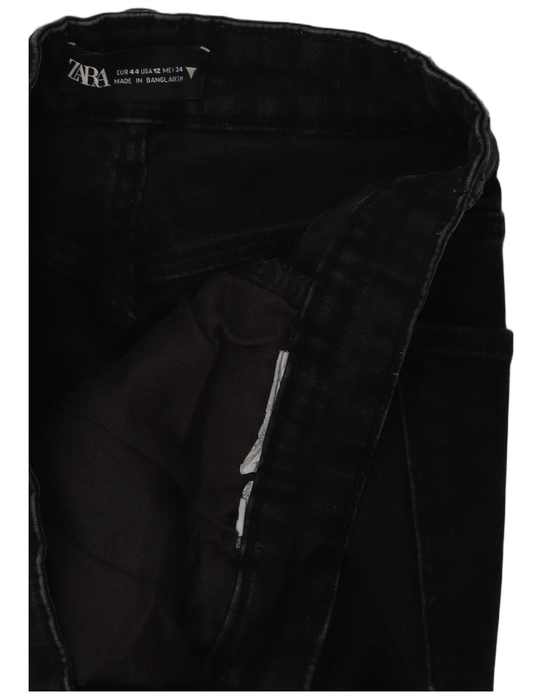Jeans slim da donna Zara EU 44 XL W34 L26 Nero