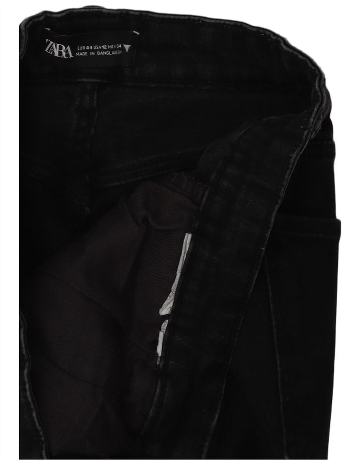 Jeans slim da donna Zara EU 44 XL W34 L26 Nero