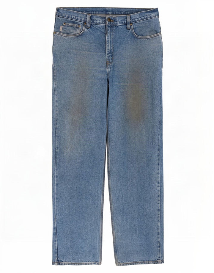 Carhartt Mens Straight Jeans W40 L34 Blue