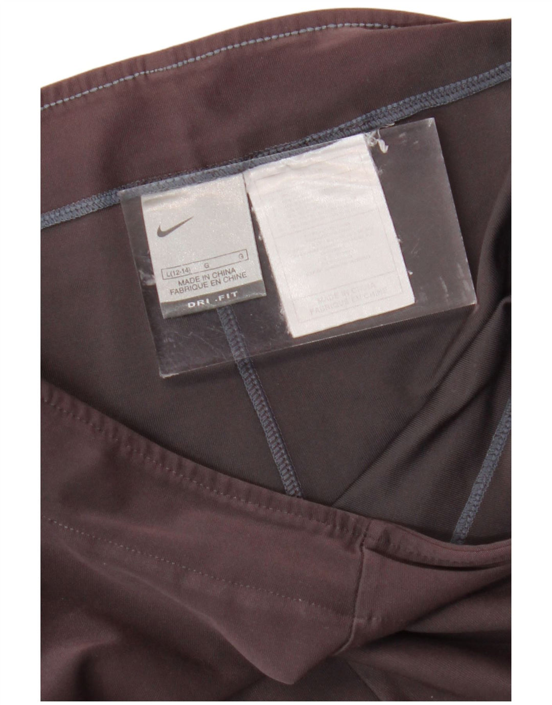 Pantaloni da tuta Capri Dri Fit da donna NIKE UK 12/14 Large in cotone grigio