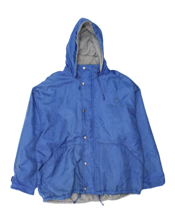INVICTA Mens Hooded Windbreaker Jacket UK 40 Large Blue