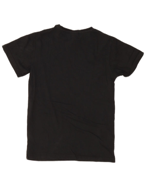 ELLESSE T-shirt oversize da donna Top UK 6 XS Cotone nero