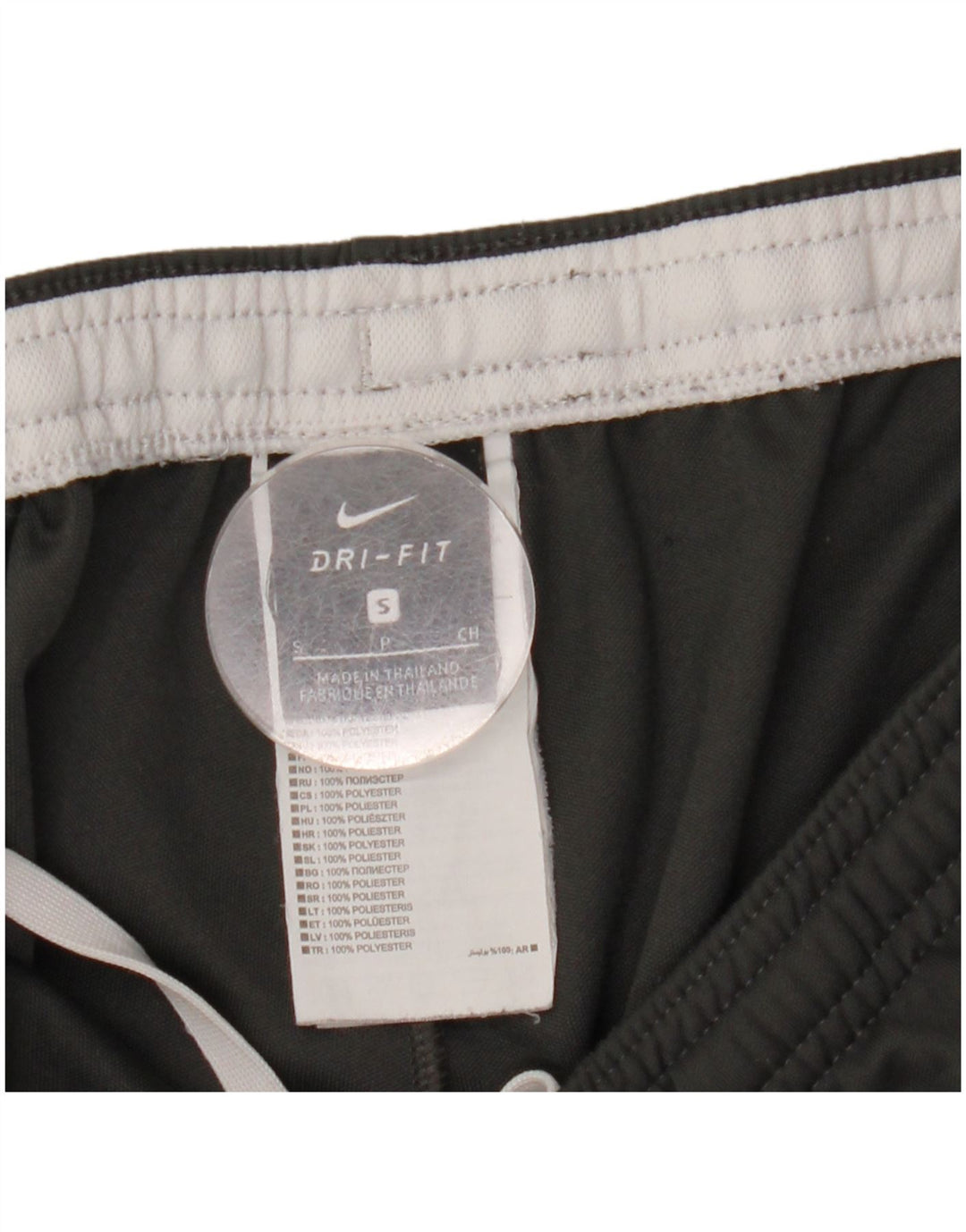 Pantaloni da tuta Nike Dri Fit da uomo, piccoli, in poliestere color block grigio