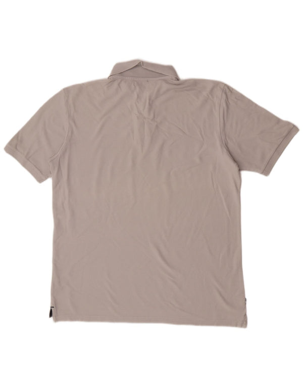 Polo da uomo Woolrich Large in cotone grigio