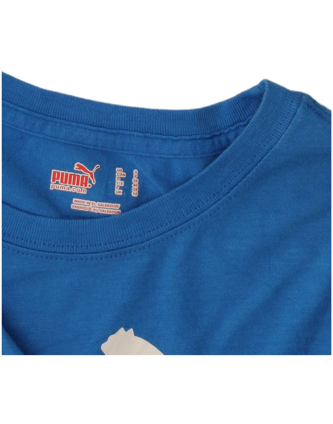 T-shirt grafica da donna PUMA Top UK 10 Small Blu