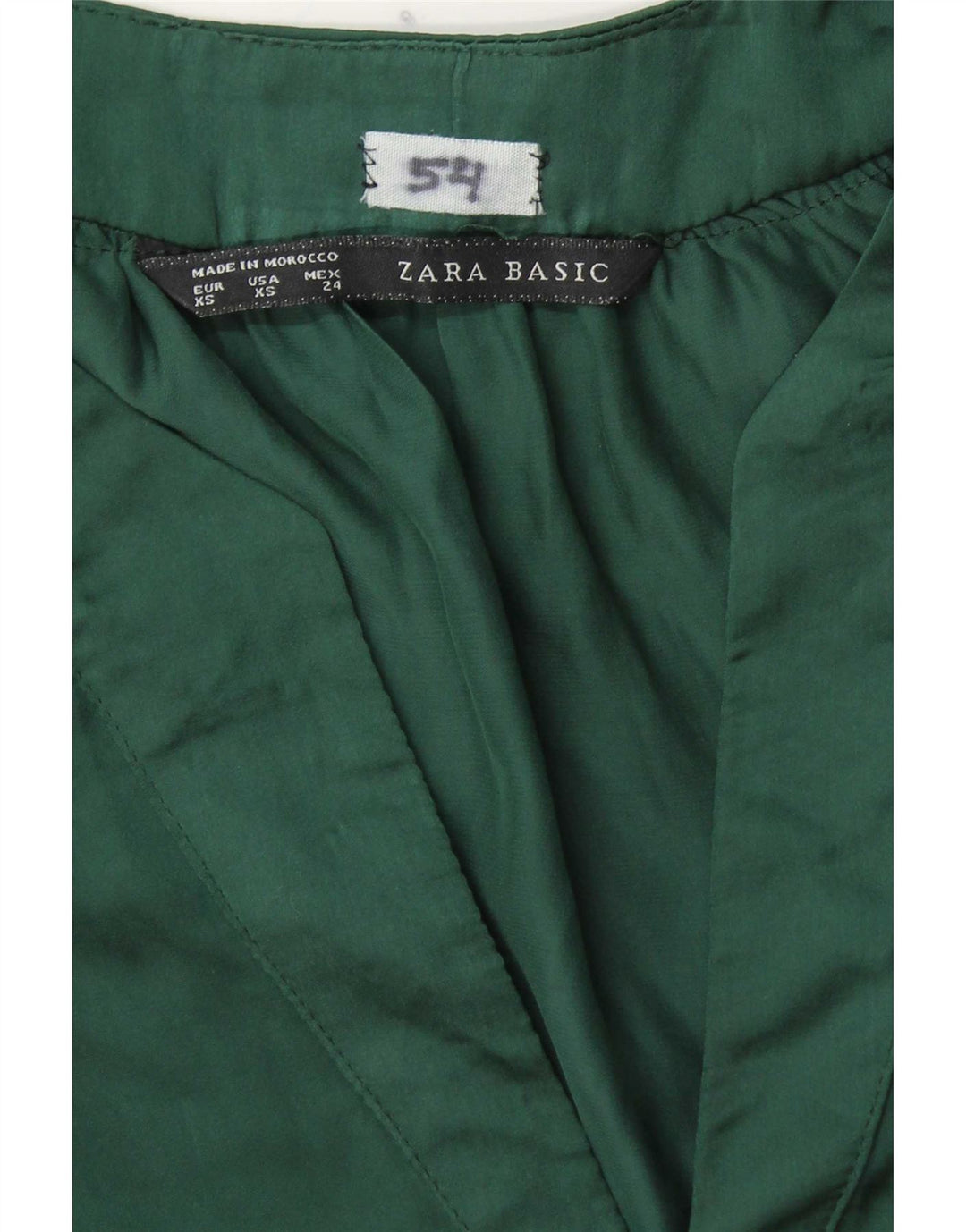 Camicetta a maniche lunghe da donna Zara UK 6 XS Verde