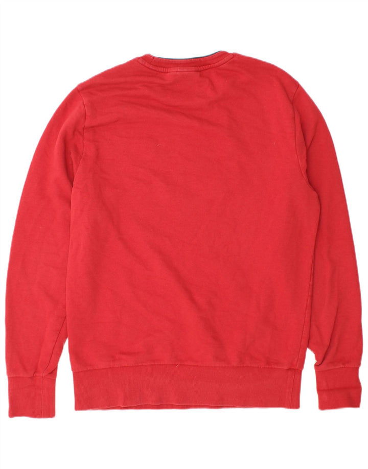 Felpa grafica da uomo Napapijri Maglione rosso medio in cotone