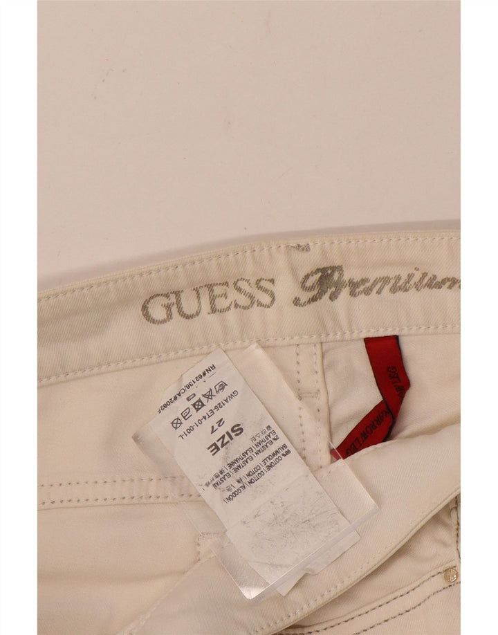 Jeans slim elasticizzati da donna Guess W27 L28 cotone bianco