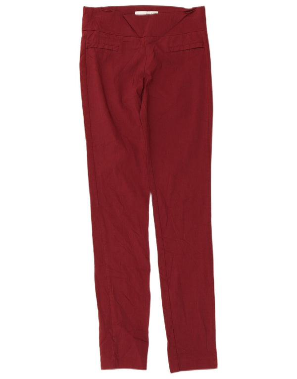 Pantaloni casual skinny da donna Guess piccoli W24 L29 Rayon bordeaux