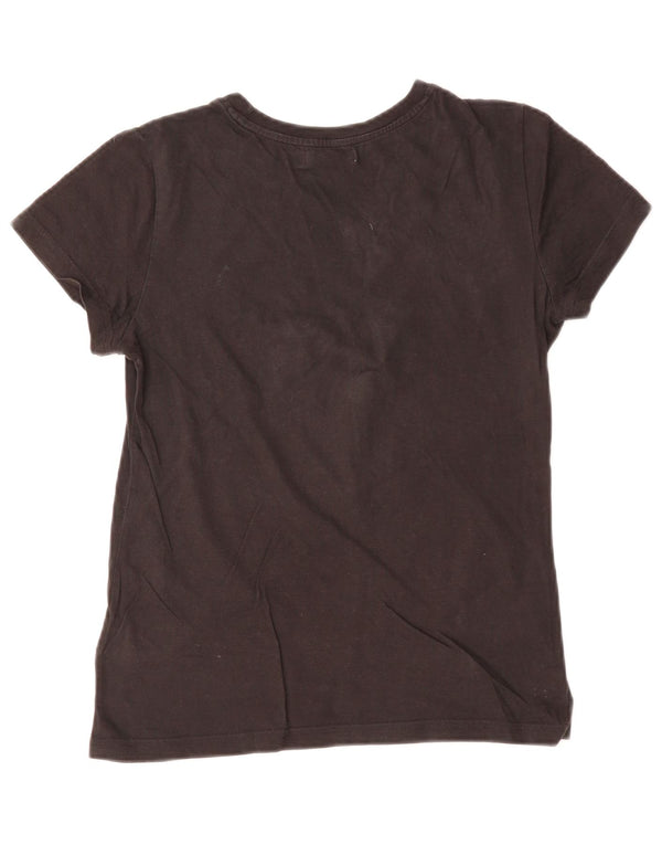 T-shirt grafica da donna ADIDAS Top IT 40 Small in cotone nero