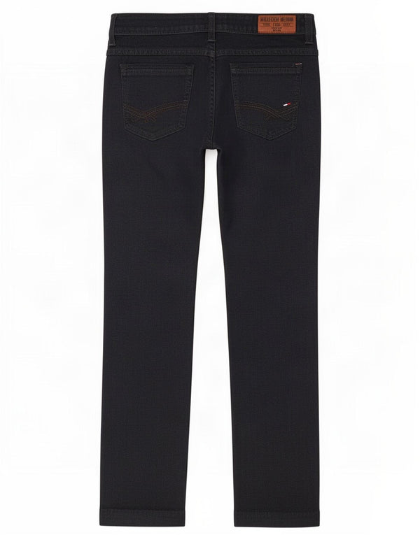 Jeans dritti da donna Tommy Hilfiger W30 L29 cotone blu navy
