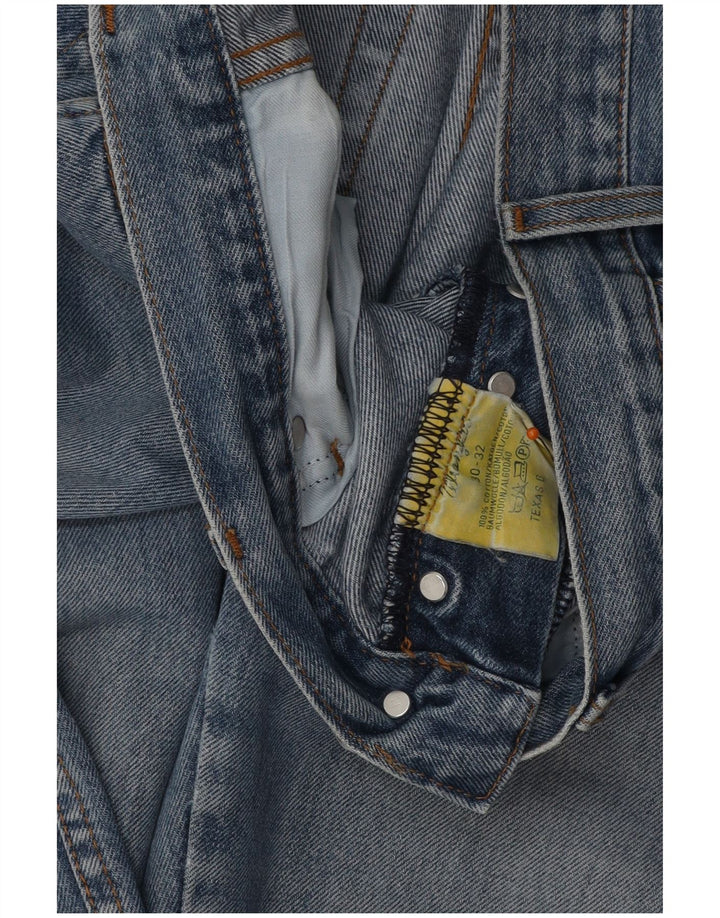 Jeans dritti da uomo Texas WRANGLER W30 L32 cotone blu