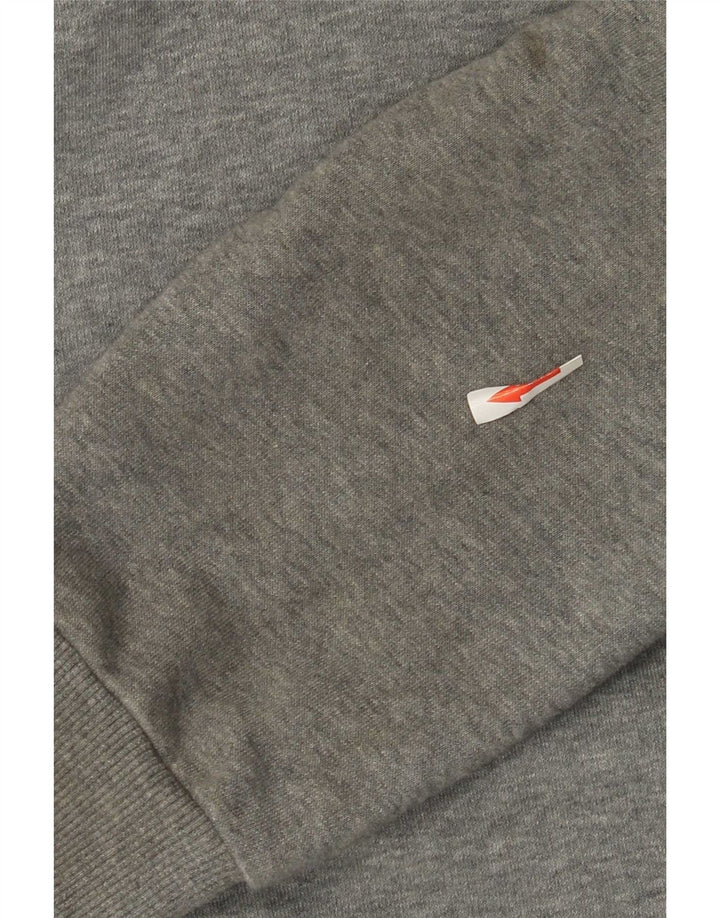Felpa con cappuccio grafica da uomo Puma Large in cotone grigio