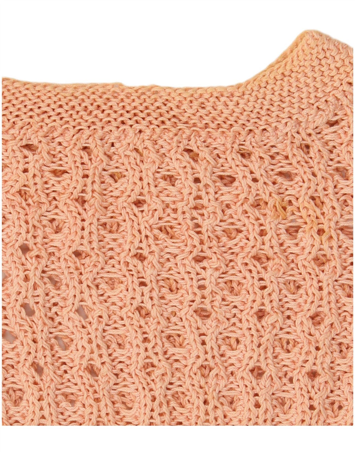 Canotta corta da donna vintage UK 12 rosa medio