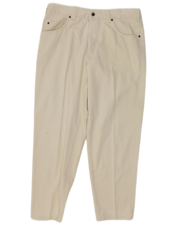 Pantaloni casual affusolati da uomo Mustang W34 L29 bianco sporco