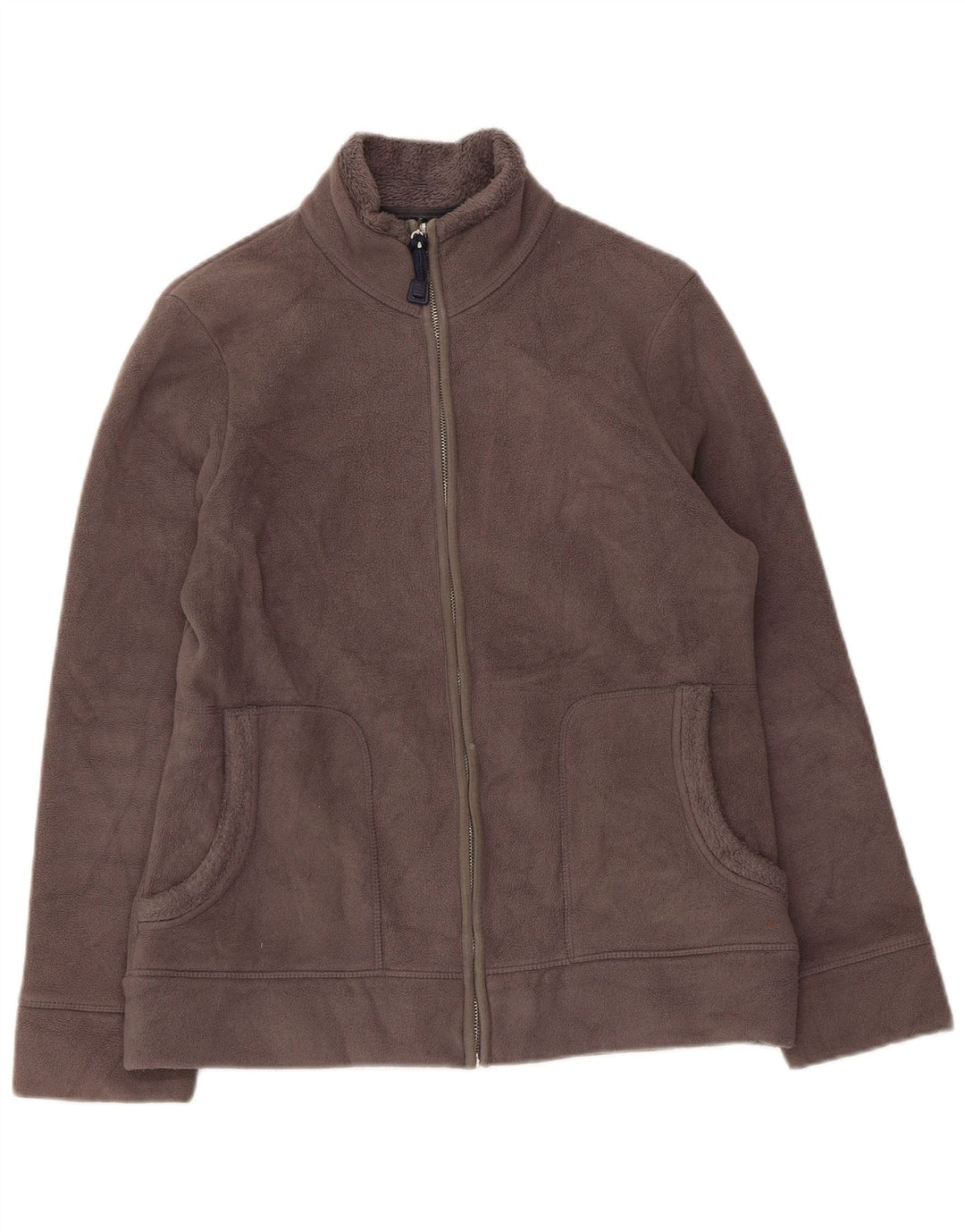 Giacca in pile da donna Marks & Spencer UK 12 Poliestere grigio medio