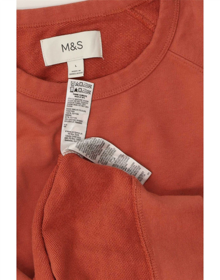Marks & Spencer Felpa da uomo Maglione grande in cotone rosa