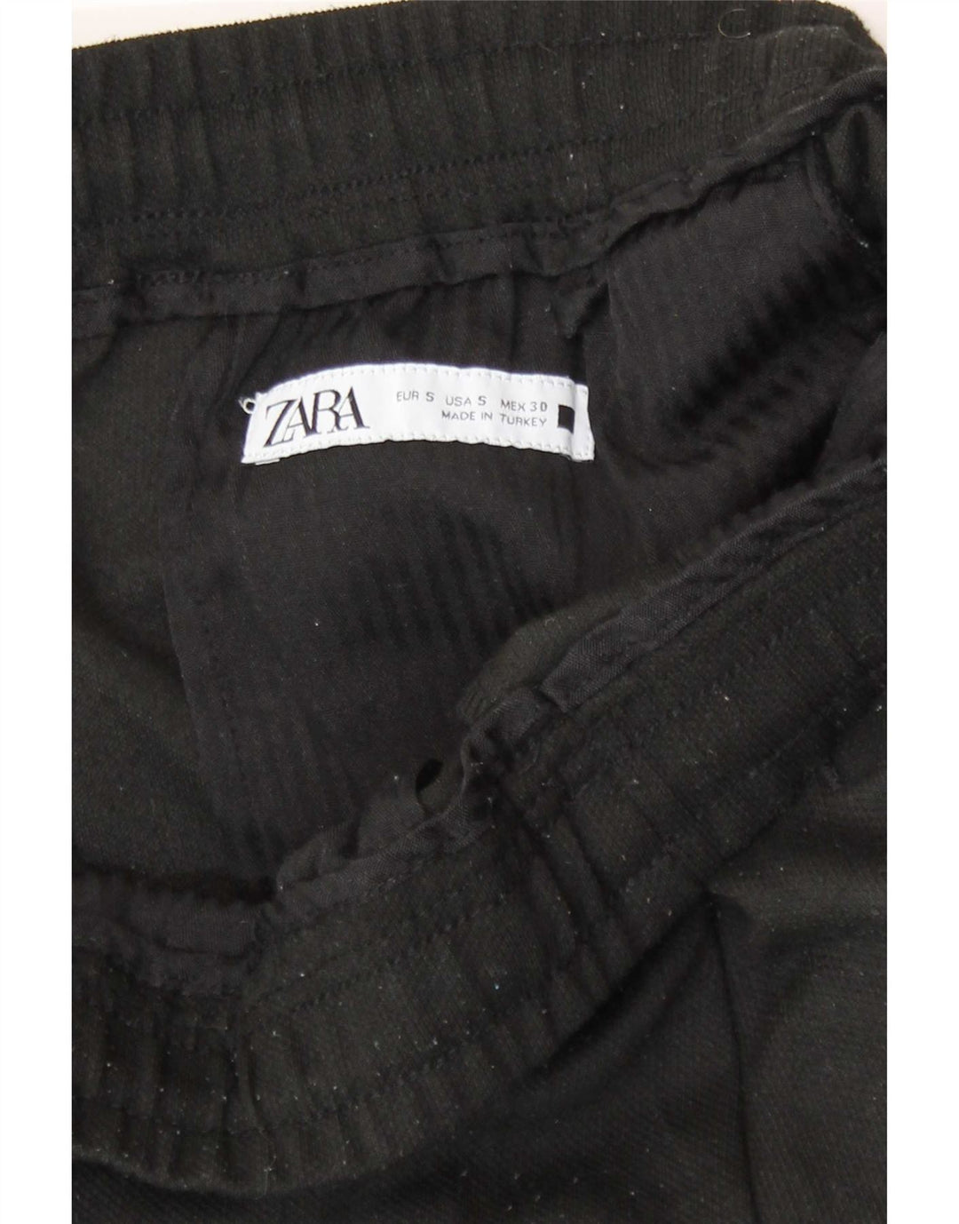 Pantaloni casual da uomo Zara piccoli W30 L27 neri