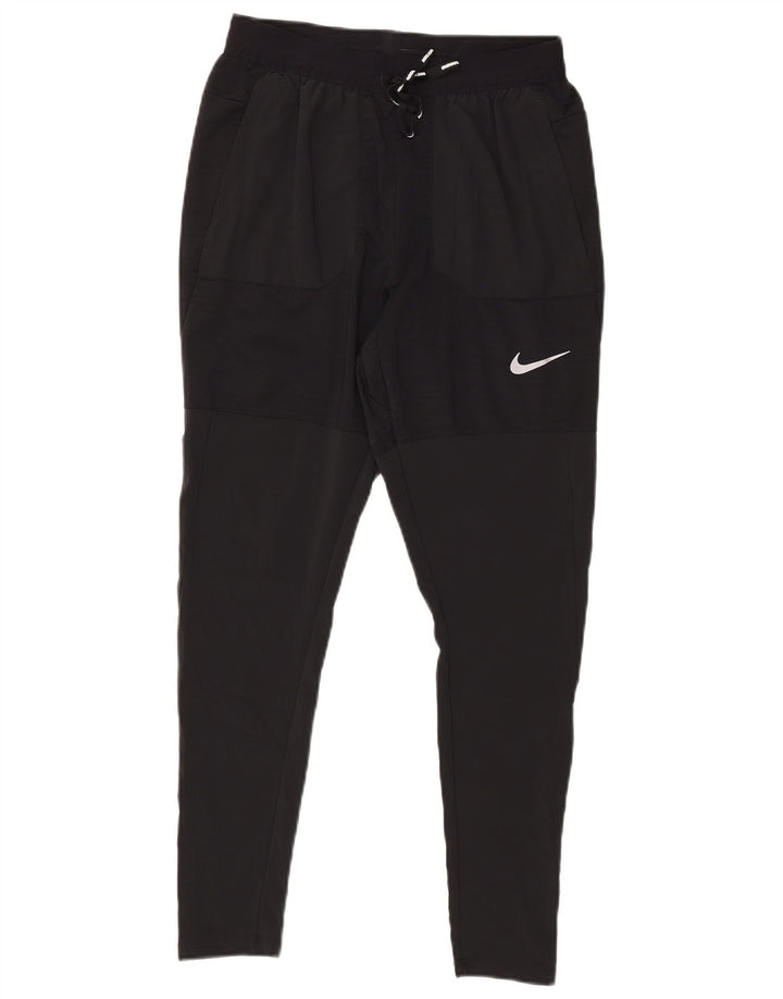 Pantaloni da tuta Nike Dri Fit da donna UK 10 Small Nero Poliestere