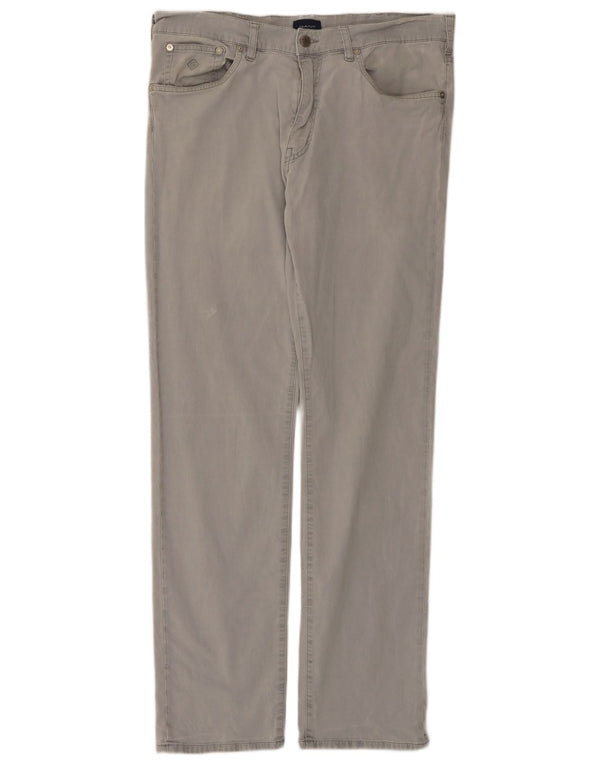 Pantaloni casual regolari da uomo Gant W34 L34 Grigi