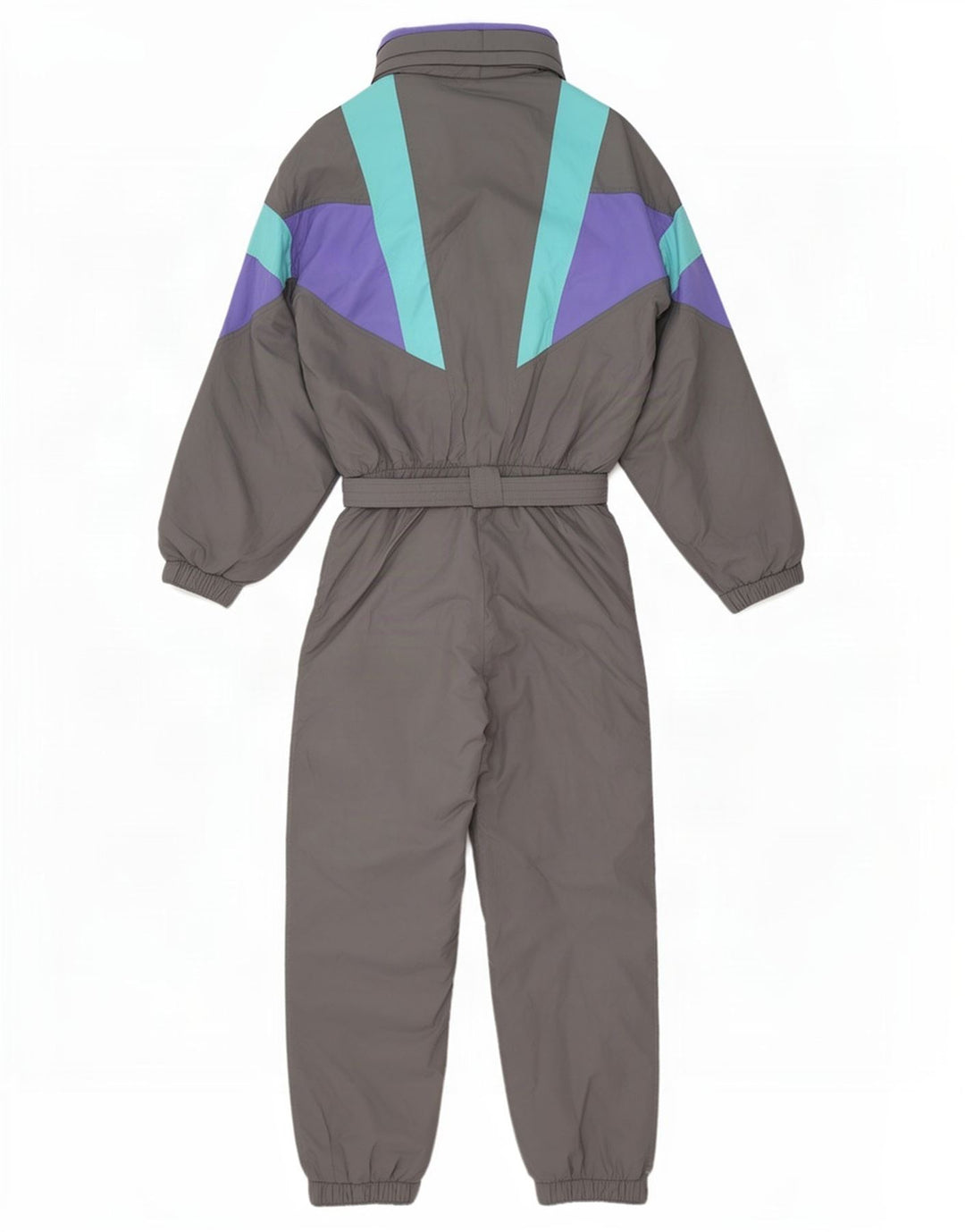 Tuta da sci vintage da uomo piccola color grigio