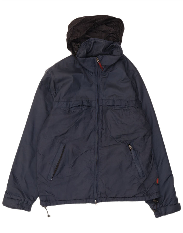 Giacca a vento con cappuccio da uomo Invicta UK 38 Medium Blu Navy Poliammide