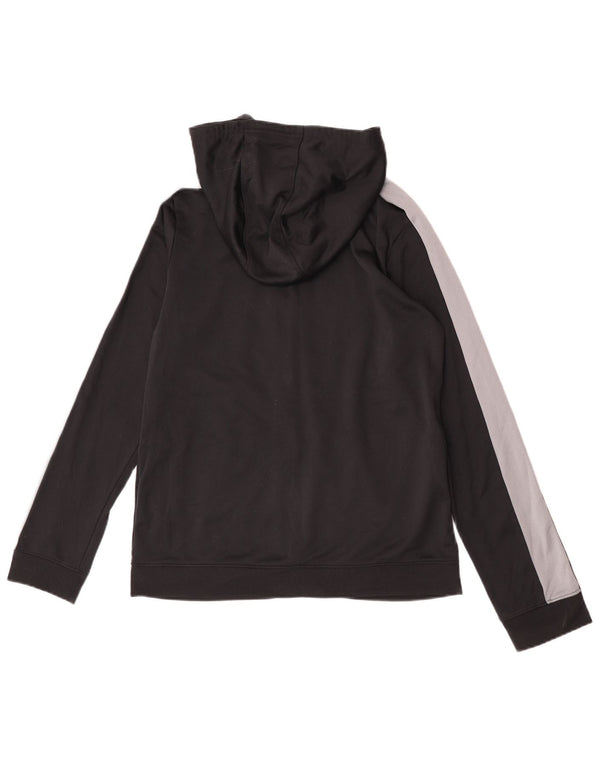 Felpa con cappuccio e zip per ragazzi Under Armour 13-14 anni XL blocco colore nero