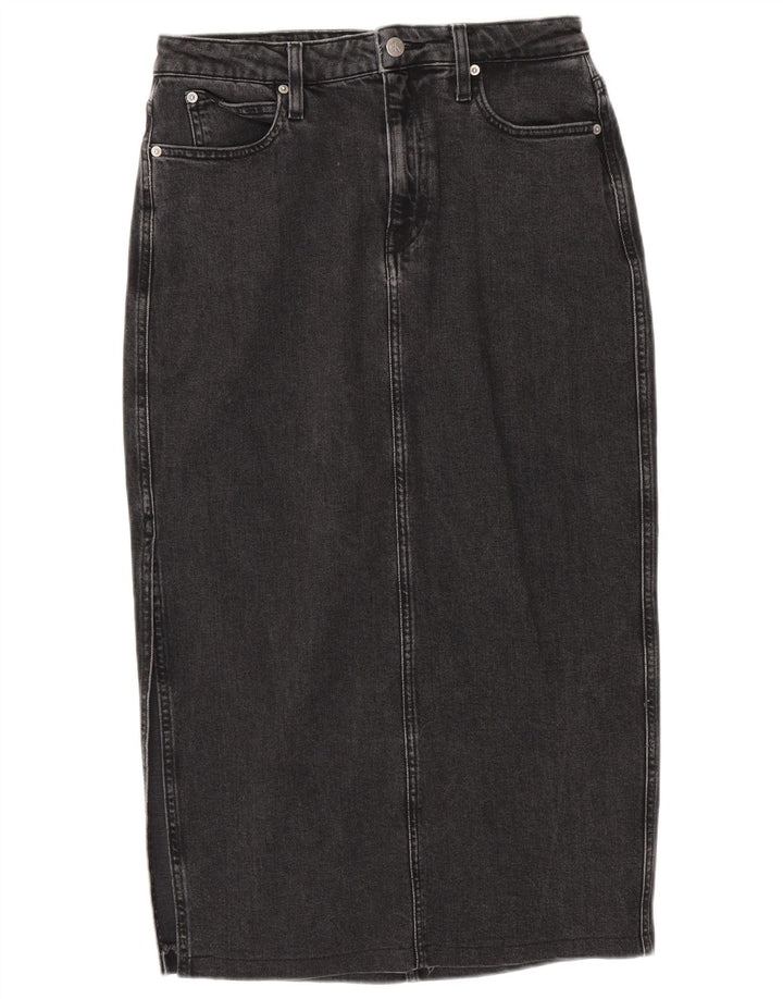 Gonna in denim da donna Calvin Klein W30 cotone grigio medio