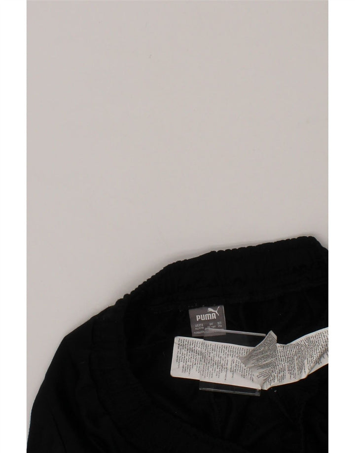 PUMA Boys Tracksuit Trousers 15-16 Years  Black Polyester Vintage Puma and Second-Hand Puma from Messina Hembry 