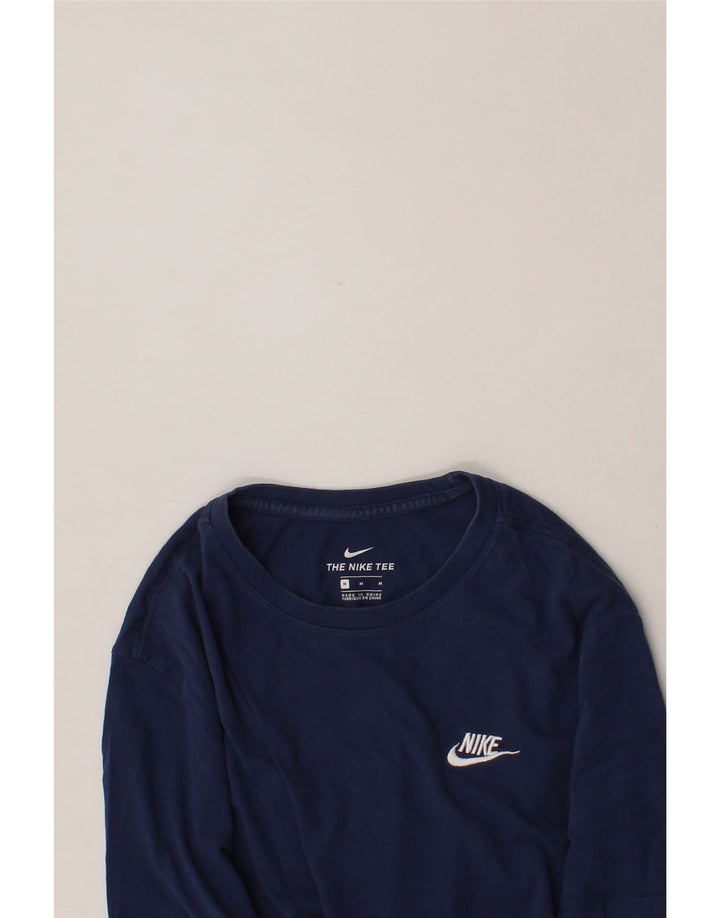NIKE Mens T-Shirt Top Medium Navy Blue Cotton Vintage Nike and Second-Hand Nike from Messina Hembry 