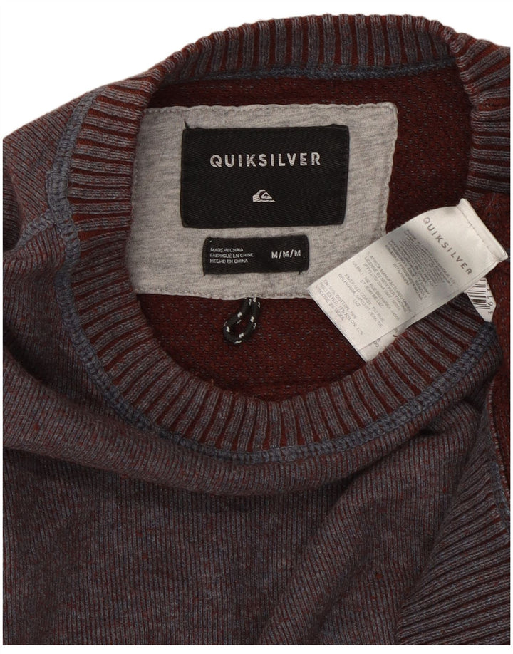 Felpa da uomo Quiksilver Maglione in cotone bordeaux medio