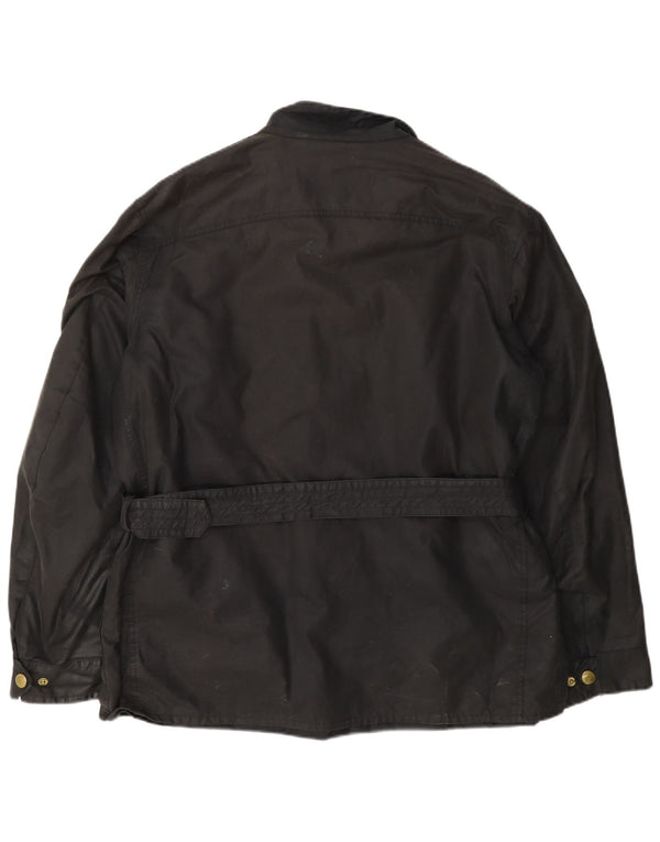 Giacca da uomo in cotone cerato Barbour UK 42 XL nera
