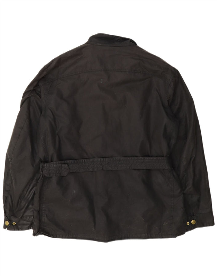 Giacca da uomo in cotone cerato Barbour UK 42 XL nera