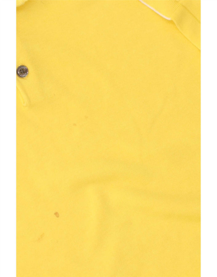 Polo da uomo Massimo Dutti XL in cotone giallo