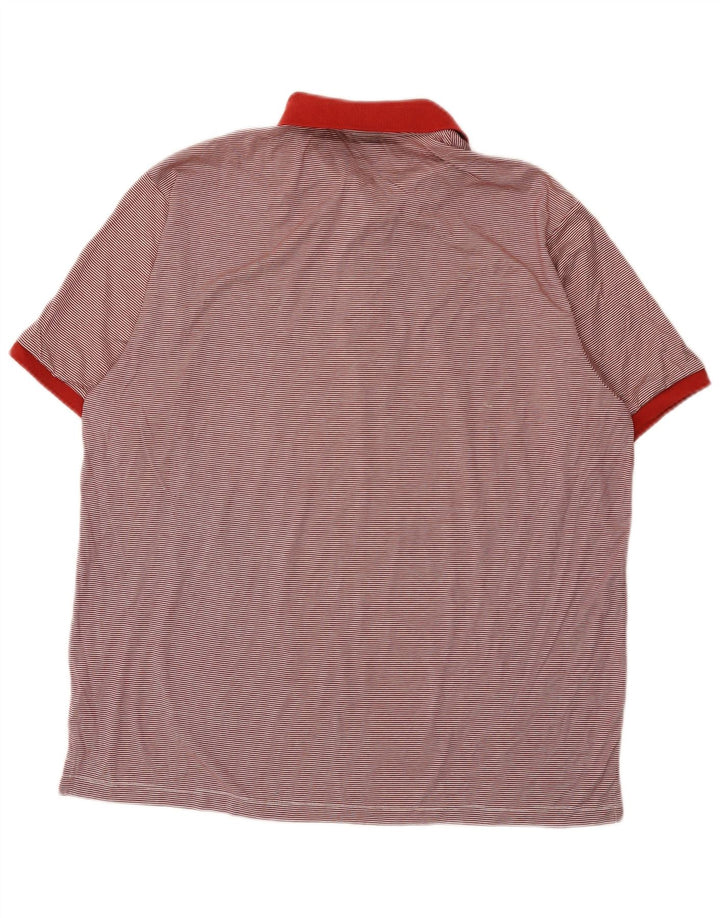 Polo da uomo Carrera 3XL in cotone a righe rosse