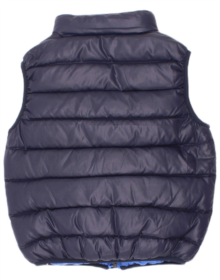 Gilet imbottito reversibile North Sails per ragazzi 3-4 anni in poliestere blu navy
