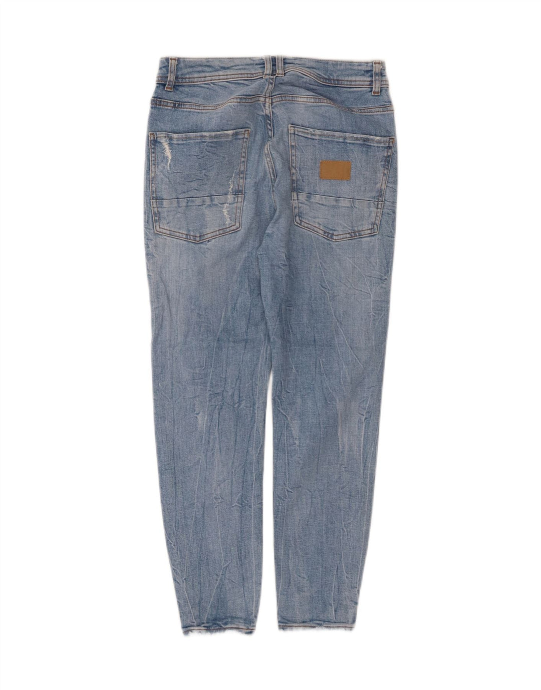 ZARA Mens Distressed Slim Jeans EU 40 Medium W31 L24 Blue Cotton Vintage Zara and Second-Hand Zara from Messina Hembry 