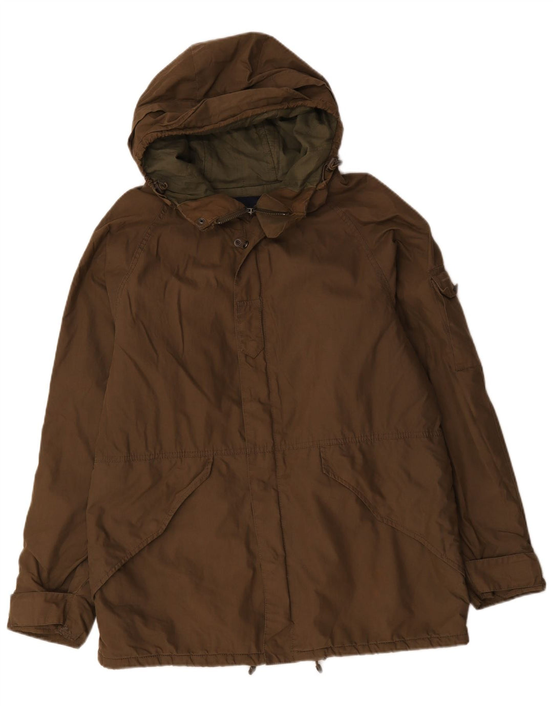 Giacca a vento con cappuccio da uomo French Connection UK 38 Marrone medio