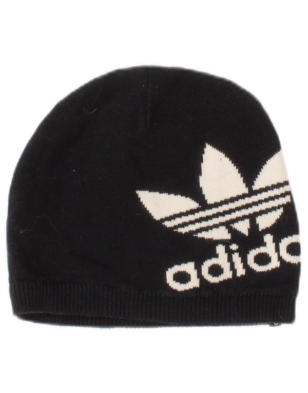 Adidas Womens Graphic Beanie Hat One Size Black Cotton